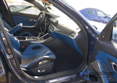 2022 BMW M3 Competition xDrive z USA, uszkodzony, nr VIN WBS43AY00NFM14007